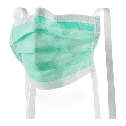 McKesson Surgical Mask Anti-fog ASTM Level 1 Tie Closure One Size Fits Most (206486_BX)