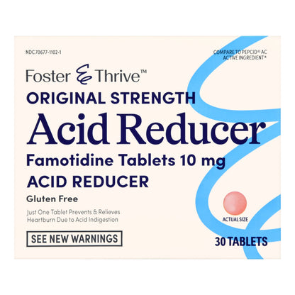 Foster & Thrive™ Antacid 10 mg Strength Tablet 30 per Box (1238997_BX)