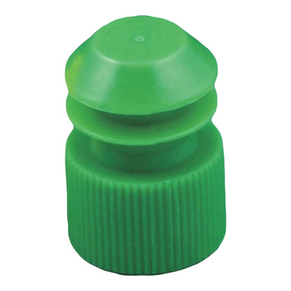 McKesson Tube Closure Polyethylene Flanged Plug Cap Green 13 mm For Use with 13 mm Blood Drawing Tubes, Glass Test Tubes, Plastic Culture Tubes NonSterile (1175279_BG)