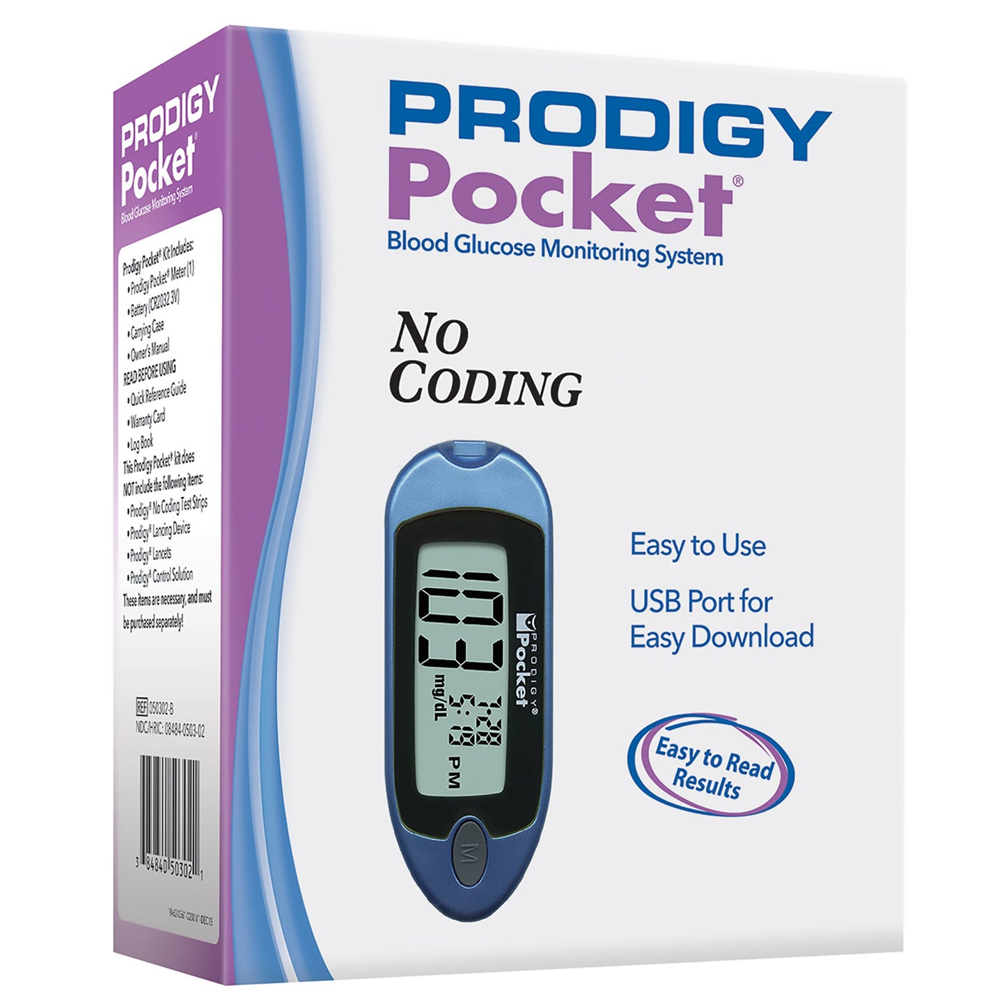 Prodigy Diabetes Care Blood Glucose Meter No Coding Required (1082215_EA)