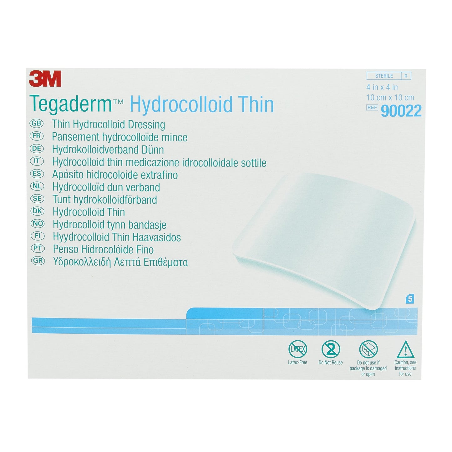 3M™ Tegaderm™ Thin Thin Hydrocolloid Dressing 4 X 4 Inch Square (223931_EA)