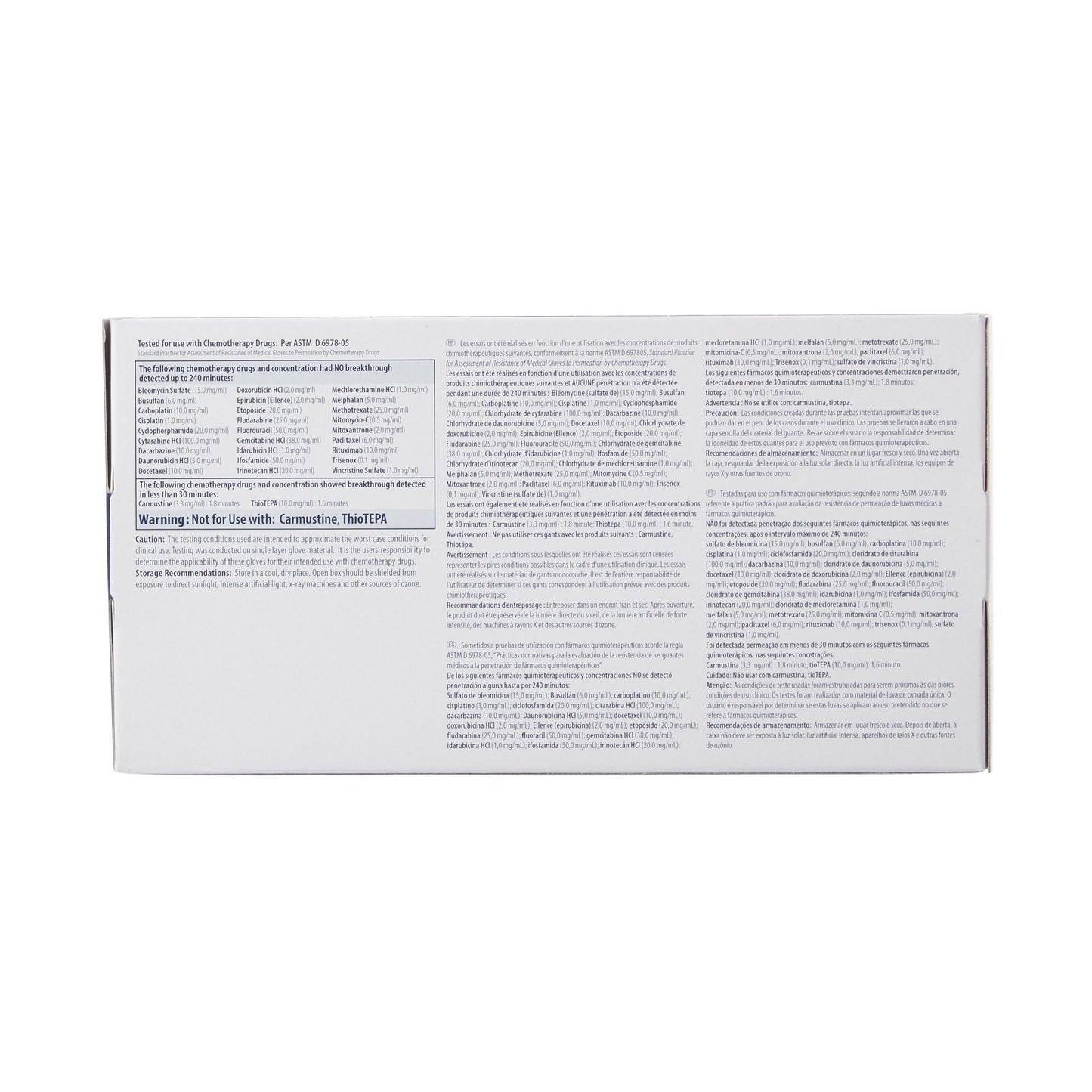 Purple Nitrile® Exam Glove Large NonSterile Nitrile Standard Cuff Length Textured Fingertips Purple Chemo Tested (365062_CS)