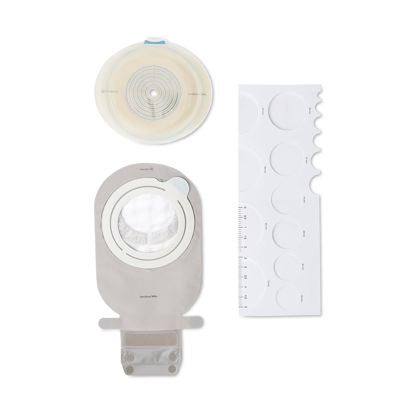 SenSura® Mio Ostomy Pouch Two-Piece System Maxi Length Flat, Trim to Fit 3/8 to 2-3/4 Inch Stoma Drainable (1006226_BX)