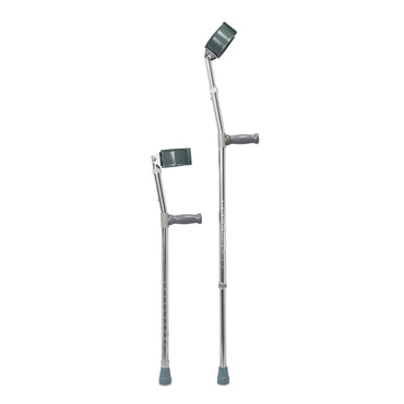Mckesson Forearm Crutches Adult Steel Frame 300 lbs. Weight Capacity (1095260_BX)