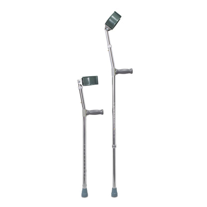 Mckesson Forearm Crutches Adult Steel Frame 300 lbs. Weight Capacity (1095260_BX)