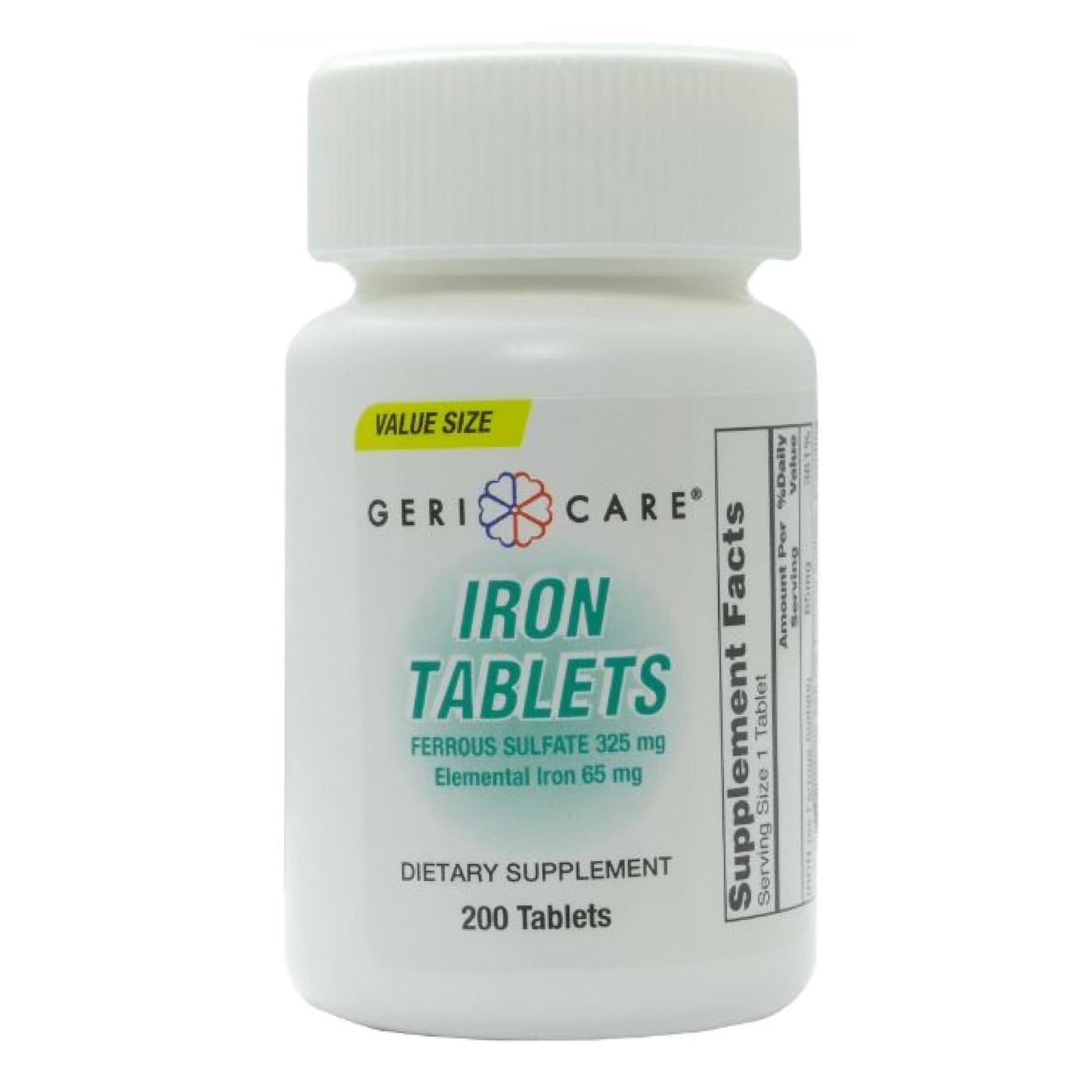 Geri-Care® Mineral Supplement Iron 325 mg Strength Tablet 200 per Bottle (1150846_CS)
