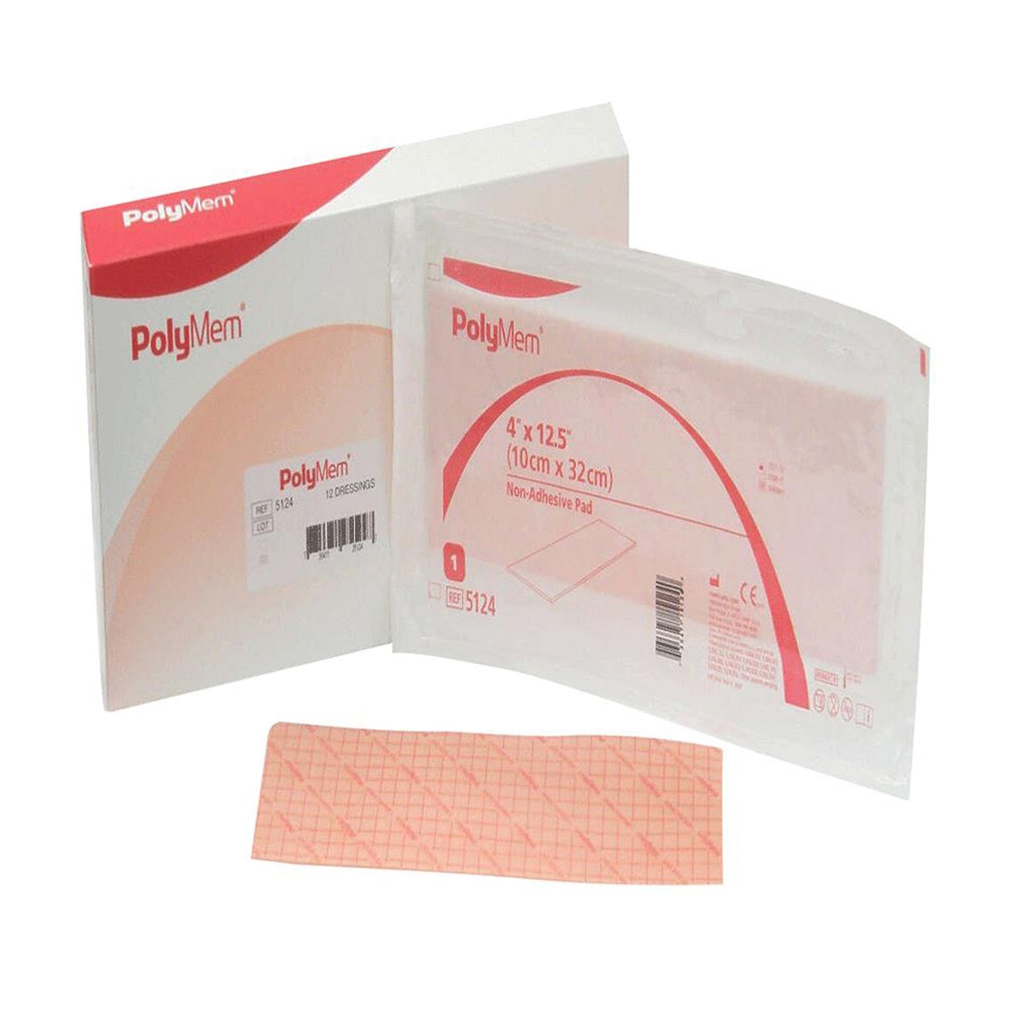 PolyMem® Foam Dressing 4 X 12-1/2 Inch Without Border Film Backing Nonadhesive Rectangle Sterile (702095_EA)