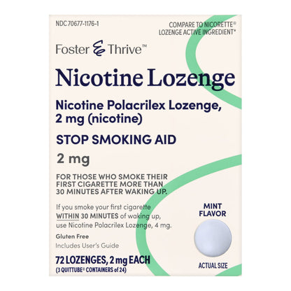 Foster & Thrive™ Stop Smoking Aid 2 mg Strength Lozenge (1238952_PK)