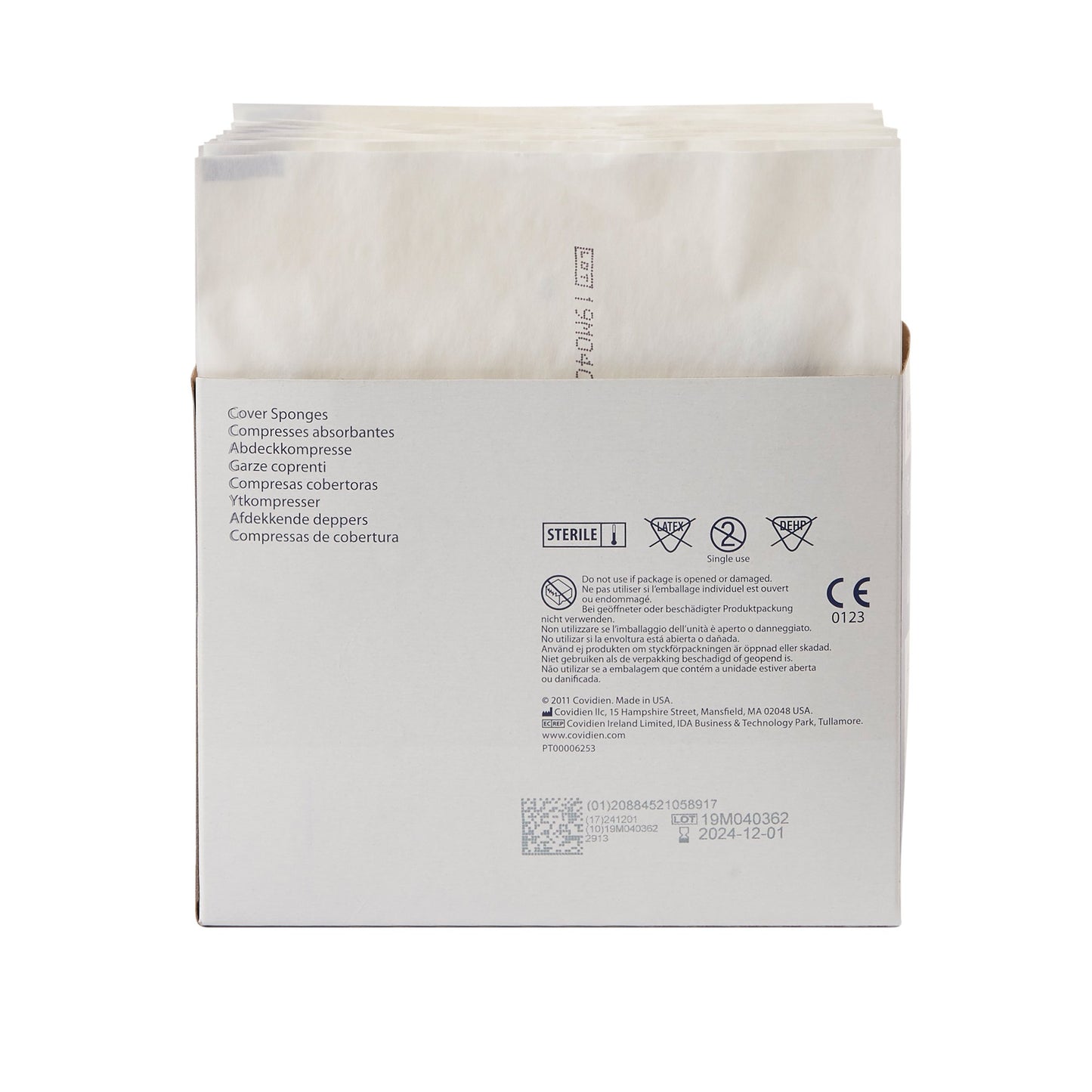 Curity™ Cellulose Filled Nonwoven Sponge 4 X 4 Inch 4-Ply Sterile 2 per Pack (401580_TR)