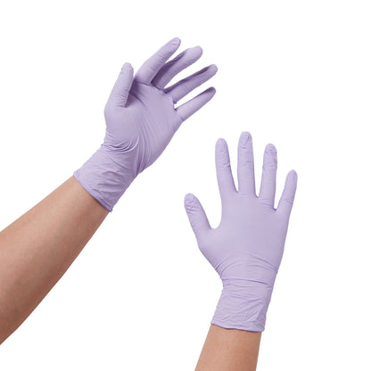 Halyard™ Lavender™ Exam Glove Small NonSterile Nitrile Standard Cuff Length Textured Fingertips Lavender Not Rated (678085_BX)