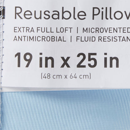 McKesson Bed Pillow 19 X 25 Inch Blue Reusable (939584_CS)