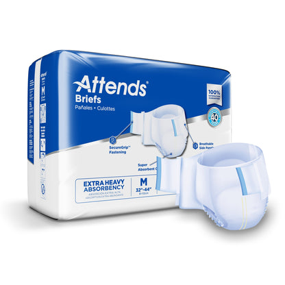 Attends® Care Advanced Unisex Adult Incontinence Brief Medium Disposable Heavy Absorbency (955307_CS)