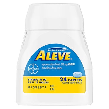 Aleve® Pain Relief 220 mg Strength Naproxen Sodium Caplet 24 per Bottle (1194961_BT)