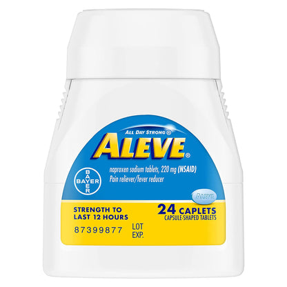 Aleve® Pain Relief 220 mg Strength Naproxen Sodium Caplet 24 per Bottle (1194961_BT)