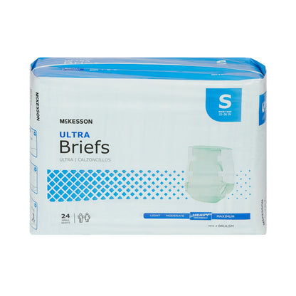 McKesson Ultra Unisex Adult Incontinence Brief Small Disposable Heavy Absorbency (884171_CS)