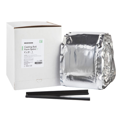McKesson Padded Splint Roll 5 Inch X 15 Foot Fiberglass White (862466_BX)