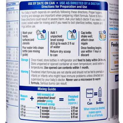 Similac Sensitive® Infant Formula Unflavored 12.5 oz. Can Powder Iron Lactose Sensitivity (746700_EA)