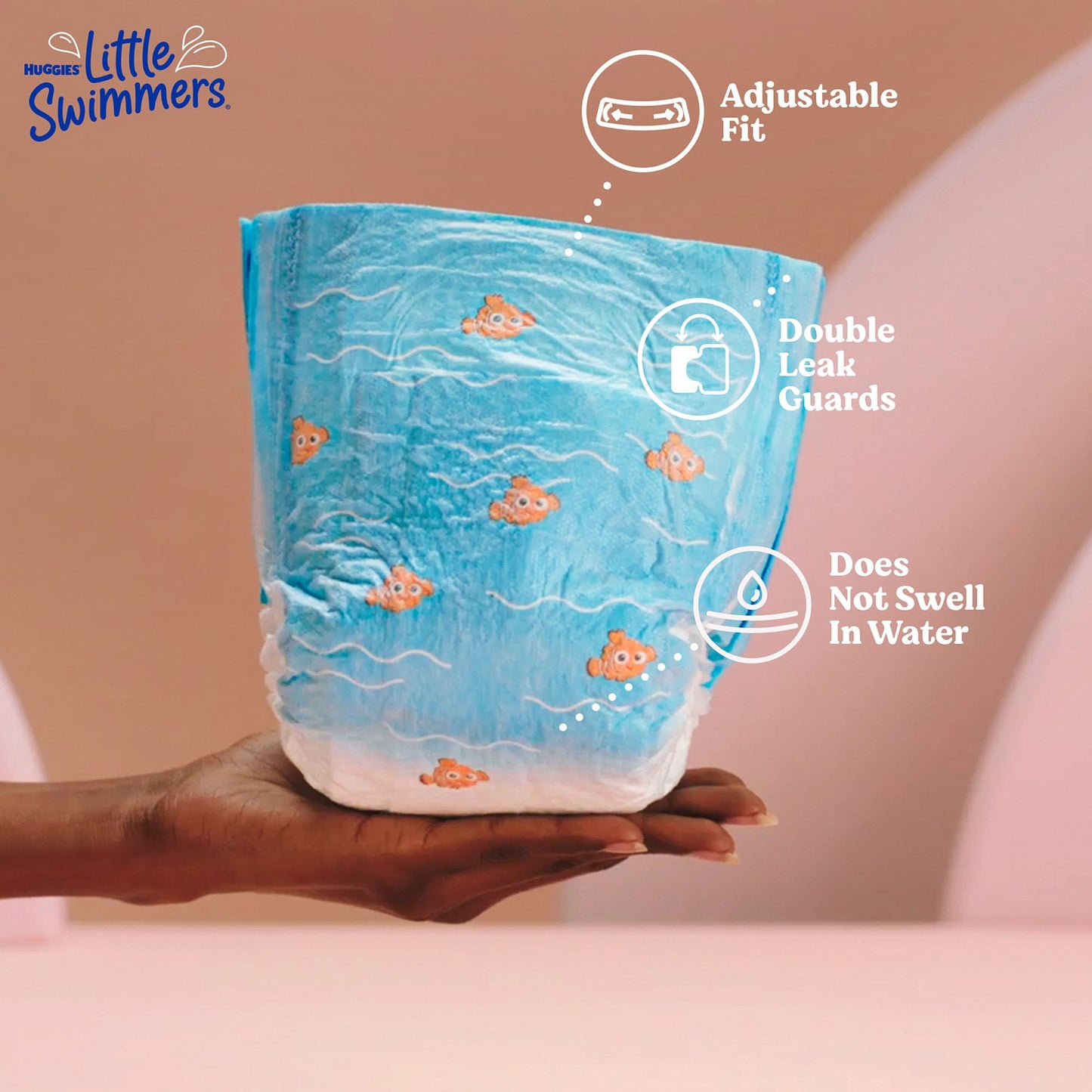 Huggies® Little Swimmers® Unisex Baby Swim Diaper Size 3 Disposable Heavy Absorbency (812720_CS)