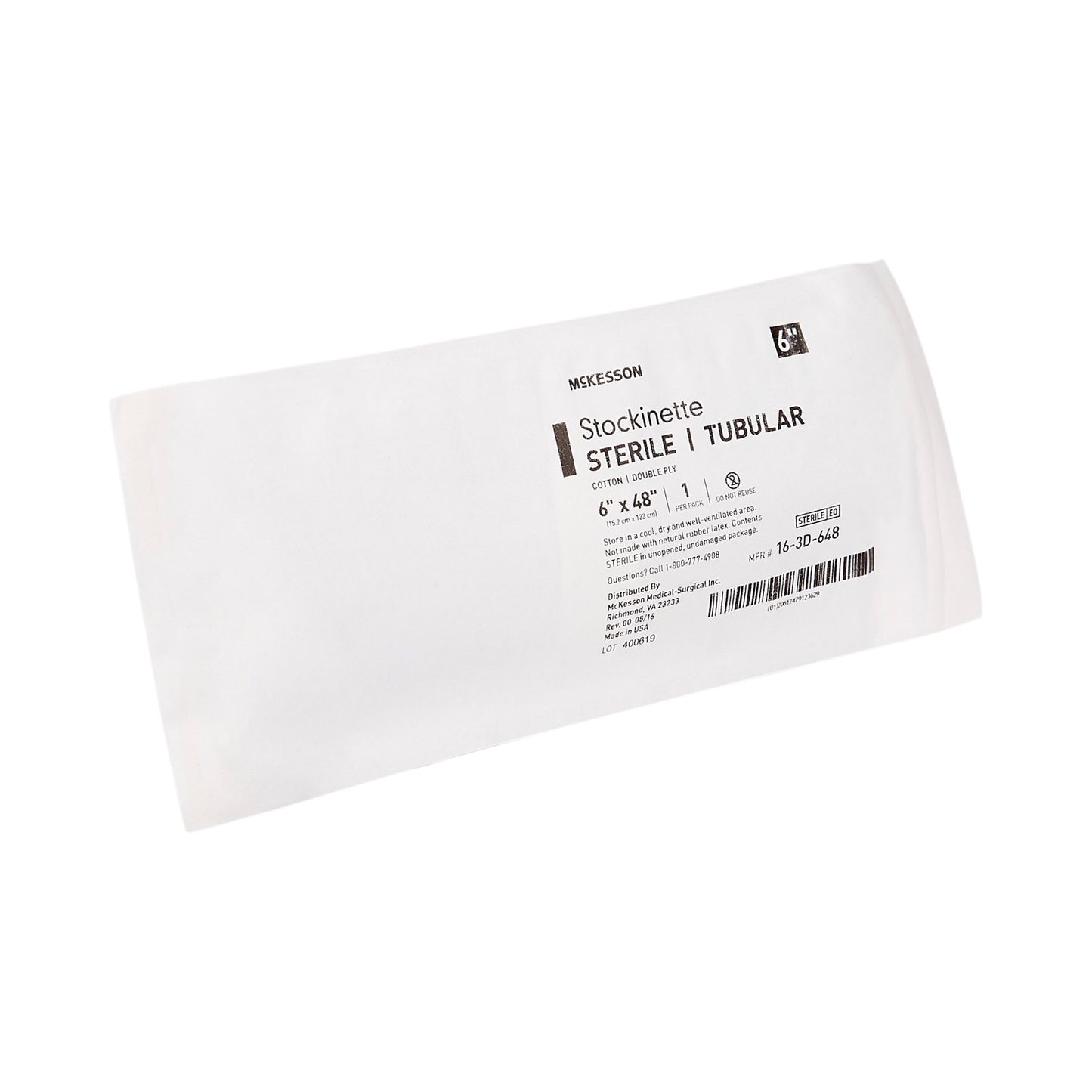 McKesson Surgical Stockinette Tubular 6 X 48 Inch Sterile (460832_EA)