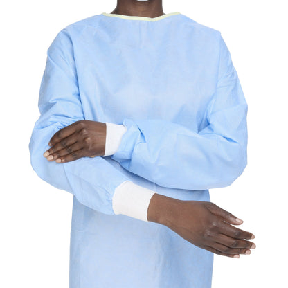 Evolution 4 Non-Reinforced Surgical Gown with Towel Large Blue Sterile Not Rated Disposable (167990_CS)
