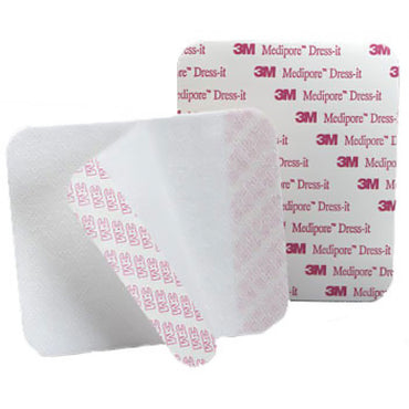 3M™ Medipore™ Dress-It Dressing Retention Tape with Liner White 5-7/8 X 5-7/8 Inch Soft Cloth NonSterile (684046_EA)