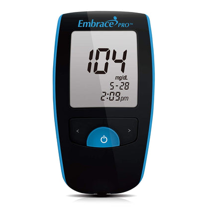 Embrace® Blood Glucose Meter 5 Second Results Stores up to 500 Results No Coding Required (1040073_EA)