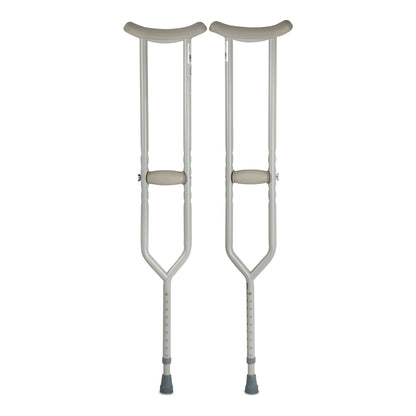 McKesson Bariatric Underarm Crutches Adult 5 Foot 2 Inch to 5 Foot 10 Inch User Height Steel Frame 500 lbs. Weight Capacity (1076181_PR)