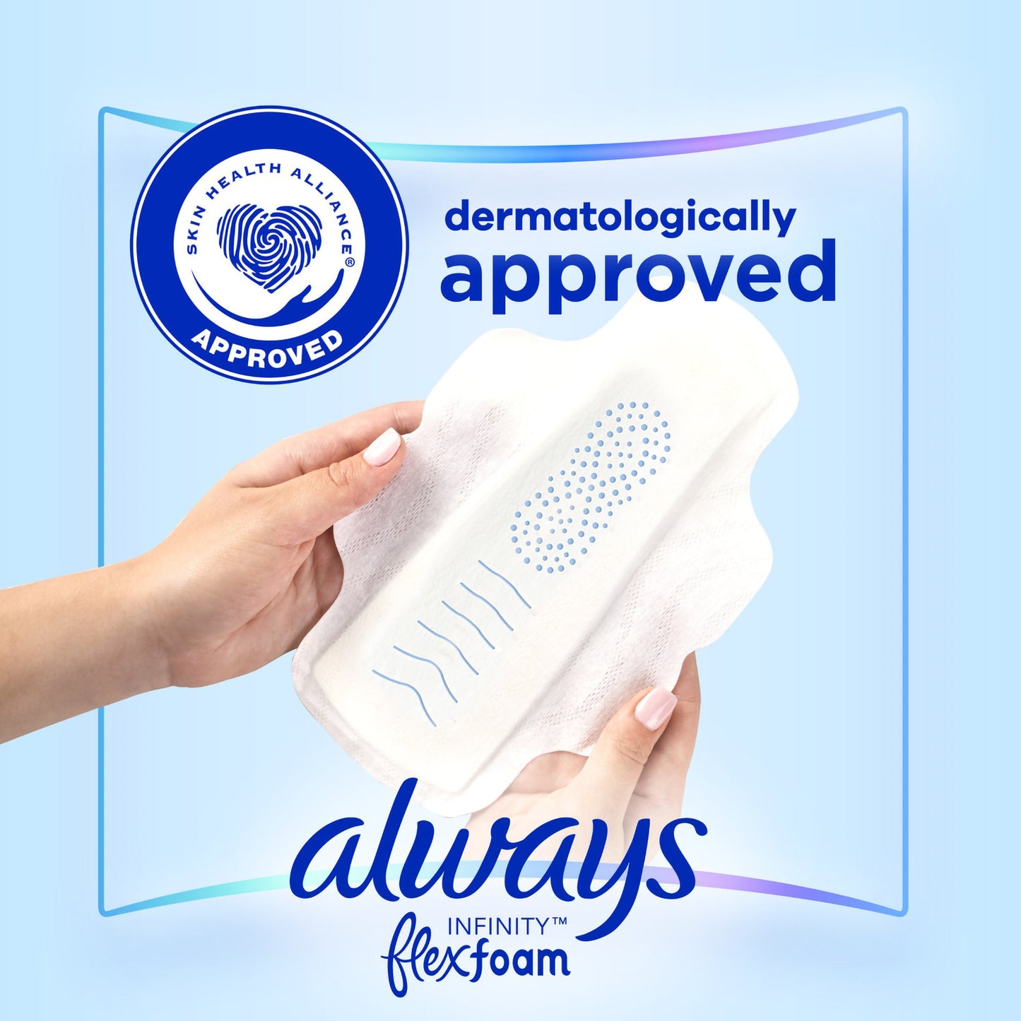 Always® Infinity FlexFoam Extra Heavy Flow Feminine Pad WIth Wings Heavy Absorbency (1231749_BX)