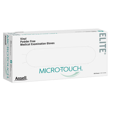 Micro-Touch® Elite® Exam Glove Medium NonSterile Stretch Vinyl Standard Cuff Length Smooth Ivory Not Rated (453104_BX)