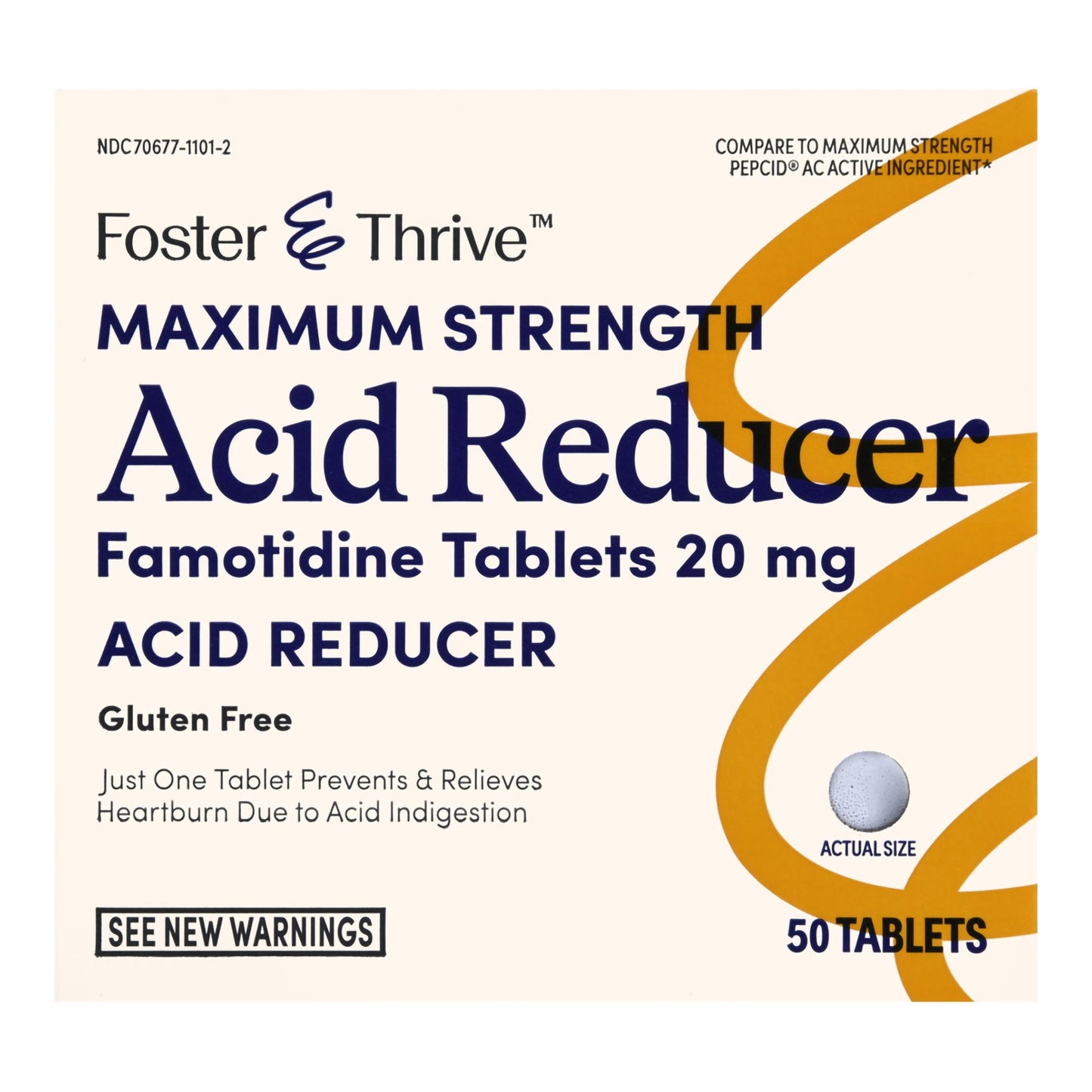 Foster & Thrive™ Antacid 20 mg Strength Tablet 50 per Bottle (1238987_BT)