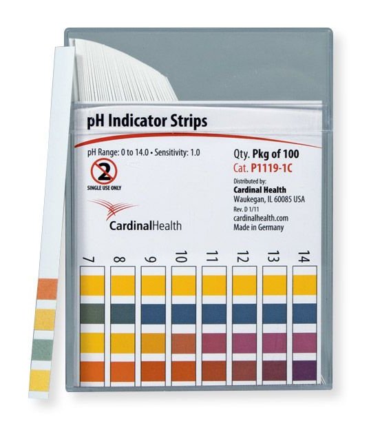 Cardinal Health™ pH Test Strip 0 to 14.0 (785843_PK)