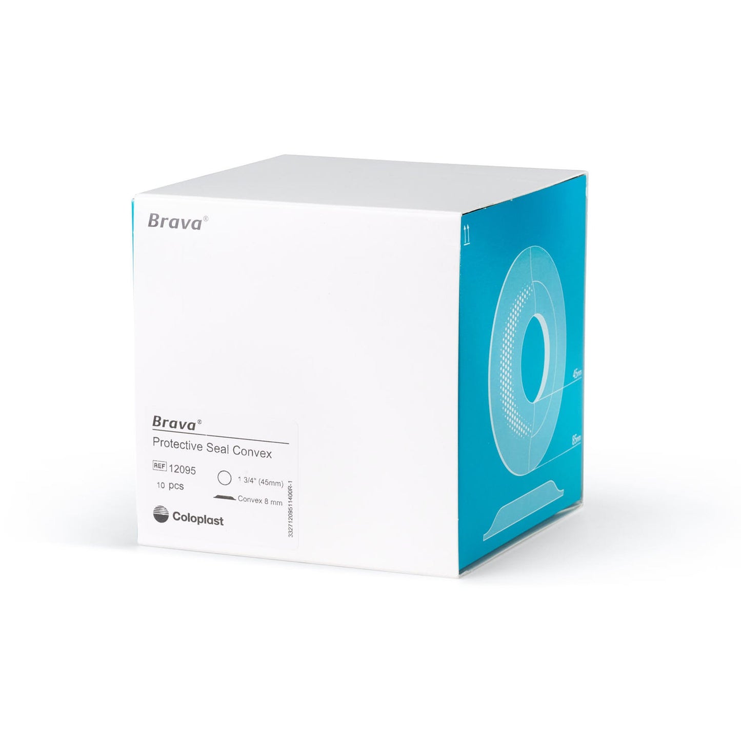 Brava® Ostomy Seal Convex, Starter Hole 1-3/4 Inch (45mm) (1194630_BX)