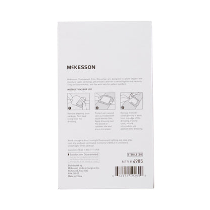 McKesson Transparent Film Dressing 2-3/8 X 2-3/4 Inch Frame Style Delivery Octagon Sterile (886408_EA)