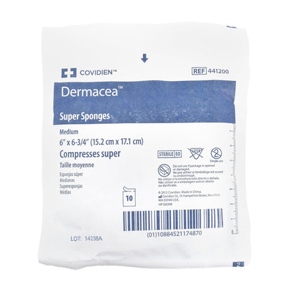 Dermacea™ Fluff Dressing 6 X 6-3/4 Inch 12-Ply Sterile 10 per Pack (516653_PK)