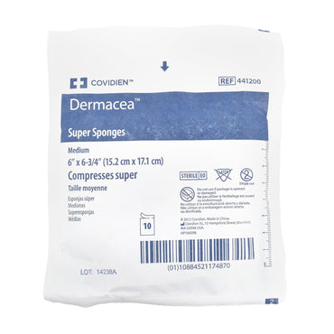 Dermacea™ Fluff Dressing 6 X 6-3/4 Inch 12-Ply Sterile 10 per Pack (516653_CS)