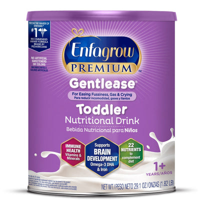 Enfagrow®Premium Gentlease® Toddler Pediatric Oral Supplement Unflavored 29.1 oz. Can Powder Calories (1201028_EA)