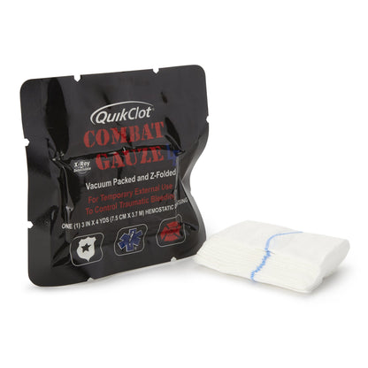 QuikClot Combat Gauze® LE Hemostatic Dressing 3 Inch X 4 Yard 1 per Pack Sterile (812748_EA)