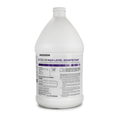 McKesson OPA/28 OPA High-Level Disinfectant RTU Liquid 1 gal. Jug Reusable (852217_CS)