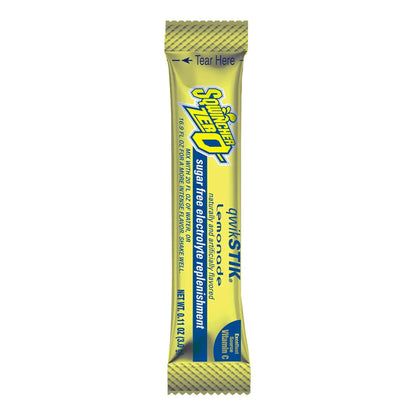 Sqwincher® Quik Stik® Zero Oral Electrolyte Solution Lemonade Flavor 0.11 oz. Electrolyte (1057736_CS)
