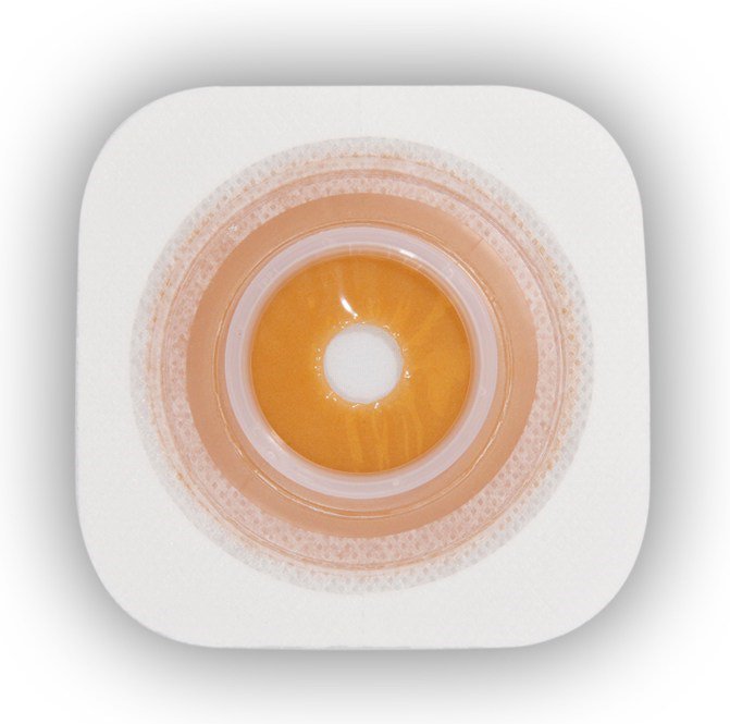 Little Ones® Sur-Fit Natura® Pediatric Ostomy Barrier Trim to Fit, Standard Wear Stomahesive® Adhesive 1-3/4 Inch Flange Sur-Fit® Natura® System Hydrocolloid 1 to 1-1/4 Inch Opening 4 X 4 Inch (365808_BX)