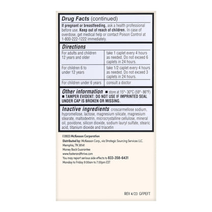 Foster & Thrive™ Cold and Cough Relief 400 mg - 10 mg Strength Tablet 50 per Box (1235091_BX)