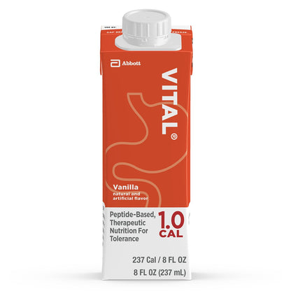 Vital® 1.0 Cal Oral Supplement Vanilla Flavor Liquid 8 oz. Reclosable Carton (1048223_EA)