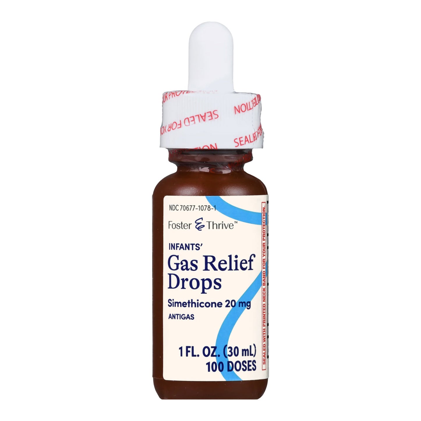 Foster & Thrive™ Infant Gas Relief 20 mg / 0.3 mL Strength Oral Drops 1 oz. (1235094_BT)