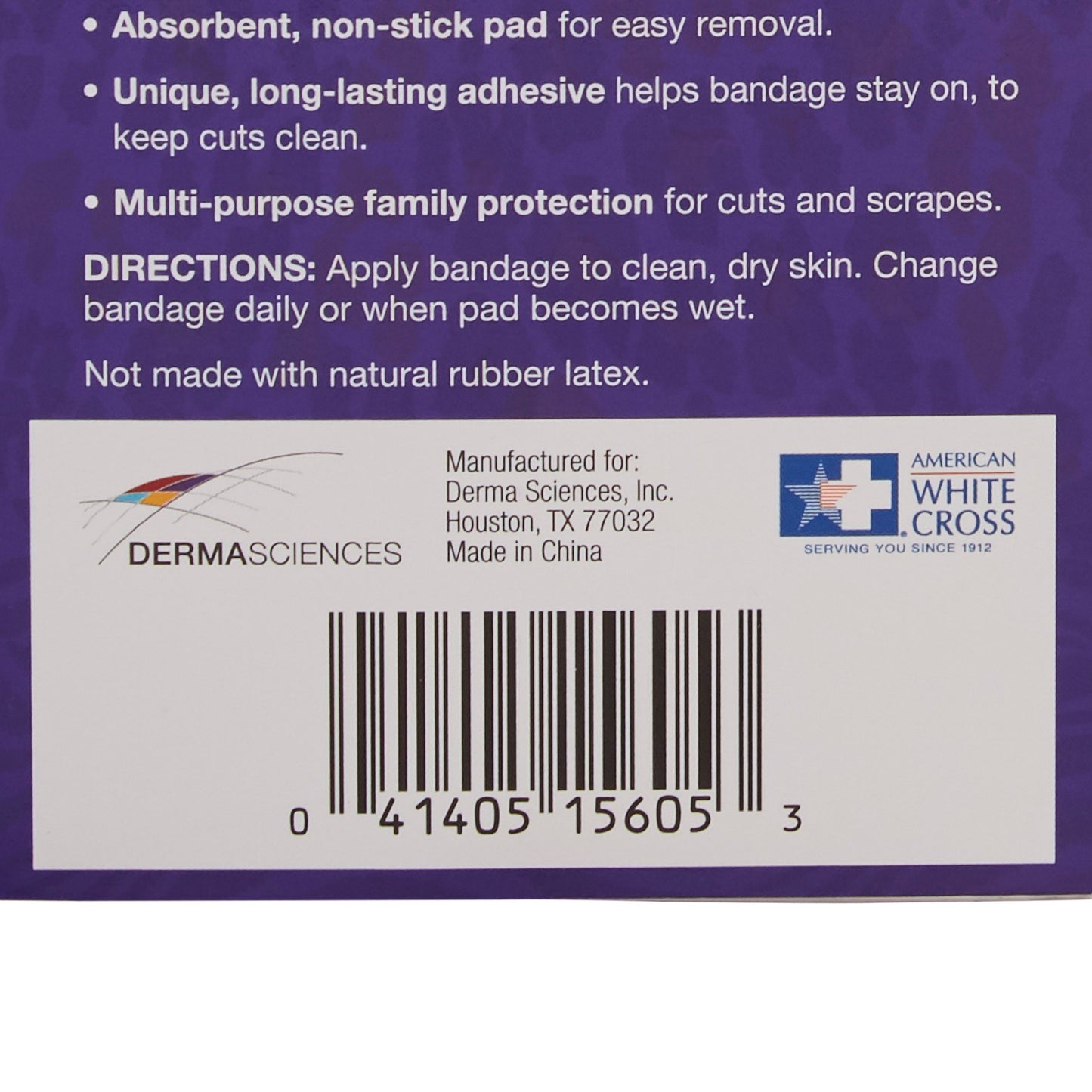 American® White Cross Stat Strip® Adhesive Strip 3/4 X 3 Inch Plastic Rectangle Kid Design (Designer Safari) Sterile (875162_BX)