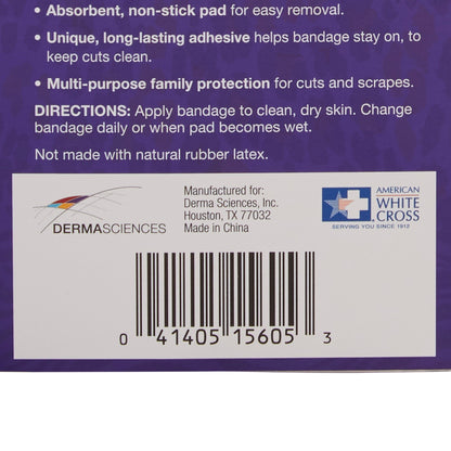 American® White Cross Stat Strip® Adhesive Strip 3/4 X 3 Inch Plastic Rectangle Kid Design (Designer Safari) Sterile (875162_CS)