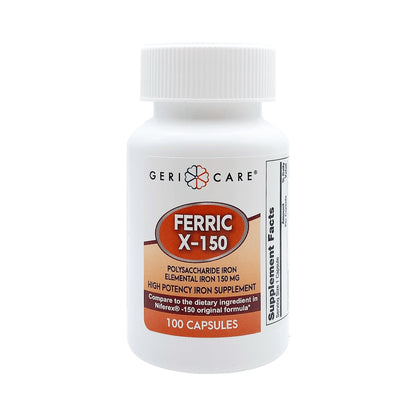 Geri-Care® Mineral Supplement Iron 150 mg Strength Capsule 100 per Bottle (689194_CS)