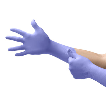Supreno® EC Exam Glove Medium NonSterile Nitrile Extended Cuff Length Textured Fingertips Blue Chemo Tested / Fentanyl Tested (446000_BX)
