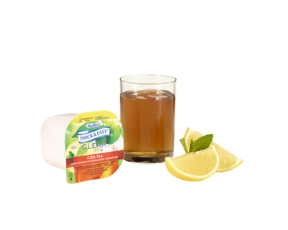 Thick & Easy® Thickened Beverage 4 oz. Portion Cup Iced Tea Flavor Liquid IDDSI Level 3 Moderately Thick/Liquidized (690740_CS)
