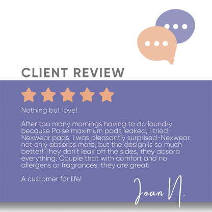 Nexwear Ultimate Bladder Control Pad 15-3/4 Inch Length Heavy Absorbency Polymer Core One Size Fits Most (1230170_PK)