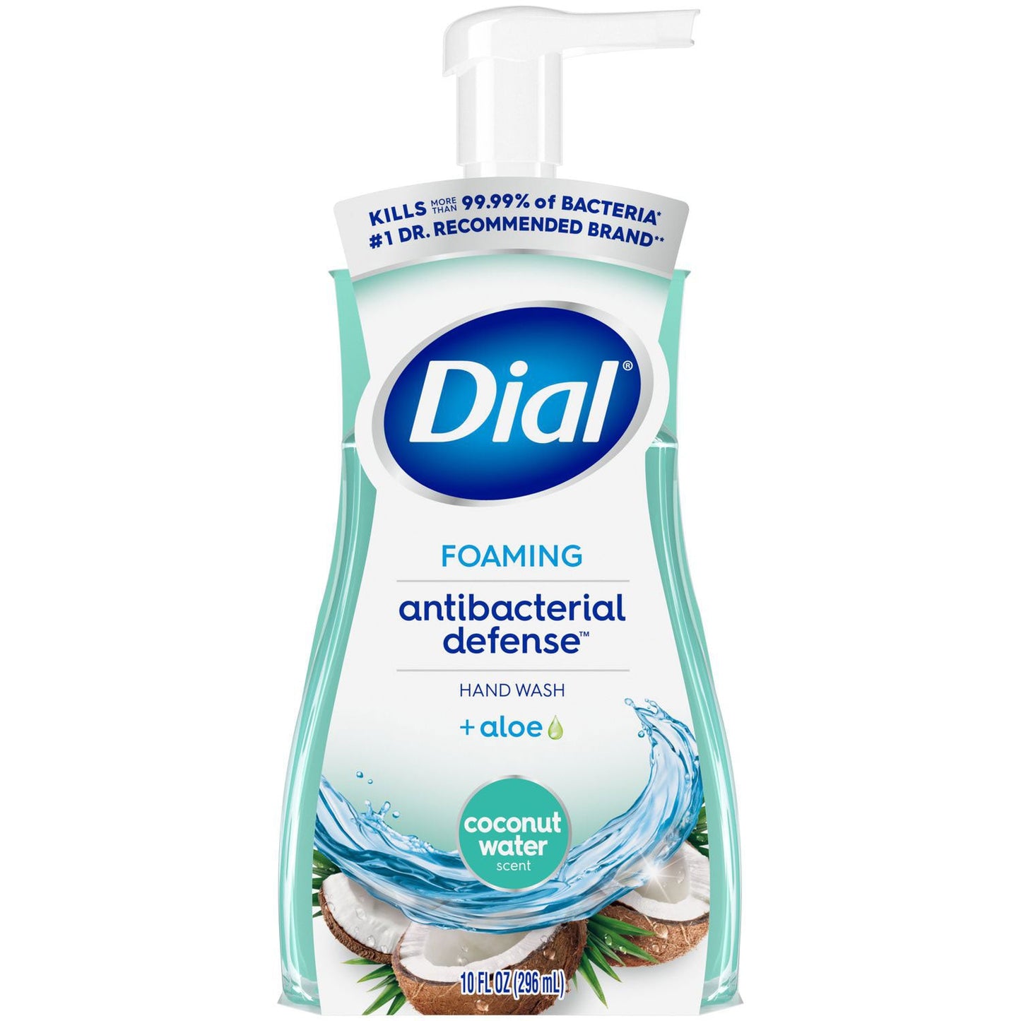 Dial Professional Antibacterial Foaming Hand Wash, Coconut Water, 10 oz, 8/Carton (DIA34715)